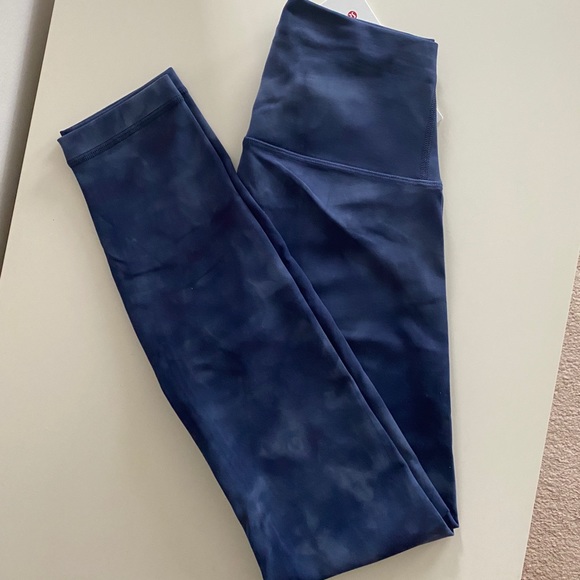 Lululemon Wunder Train 25” Diamond Dye Naval Blue